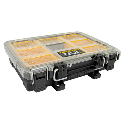 JCB Half Organiser Site System, 14kg Load, 4.3L Capacity, for Hardware and Tool Accessories Storage JCB-SITESYS-OR