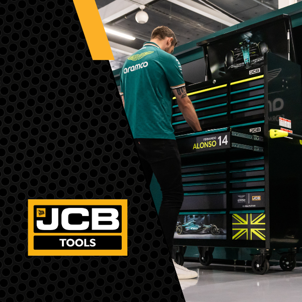 Press Release Aston Martin F1 Racing and JCB Roller Tools Cabinets