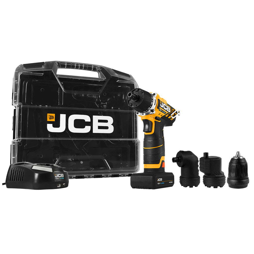 JCB 12V 4 IN 1 DRILL DRIVER 2.0AH BATTERIES IN W-BOXX 102 POWER TOOL CASE | 21-12TPK2-WB-2 - Main Image
