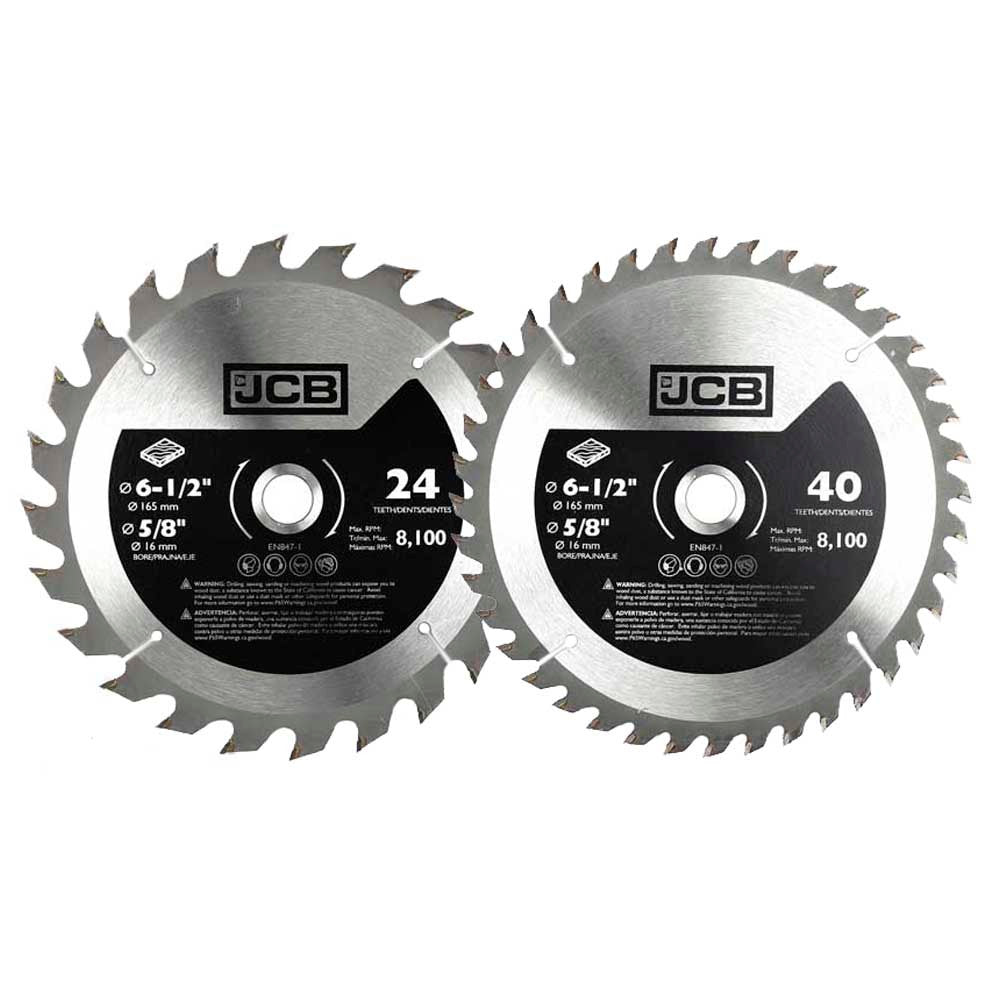 JCB 165mm 24T and 40T TCT Blades