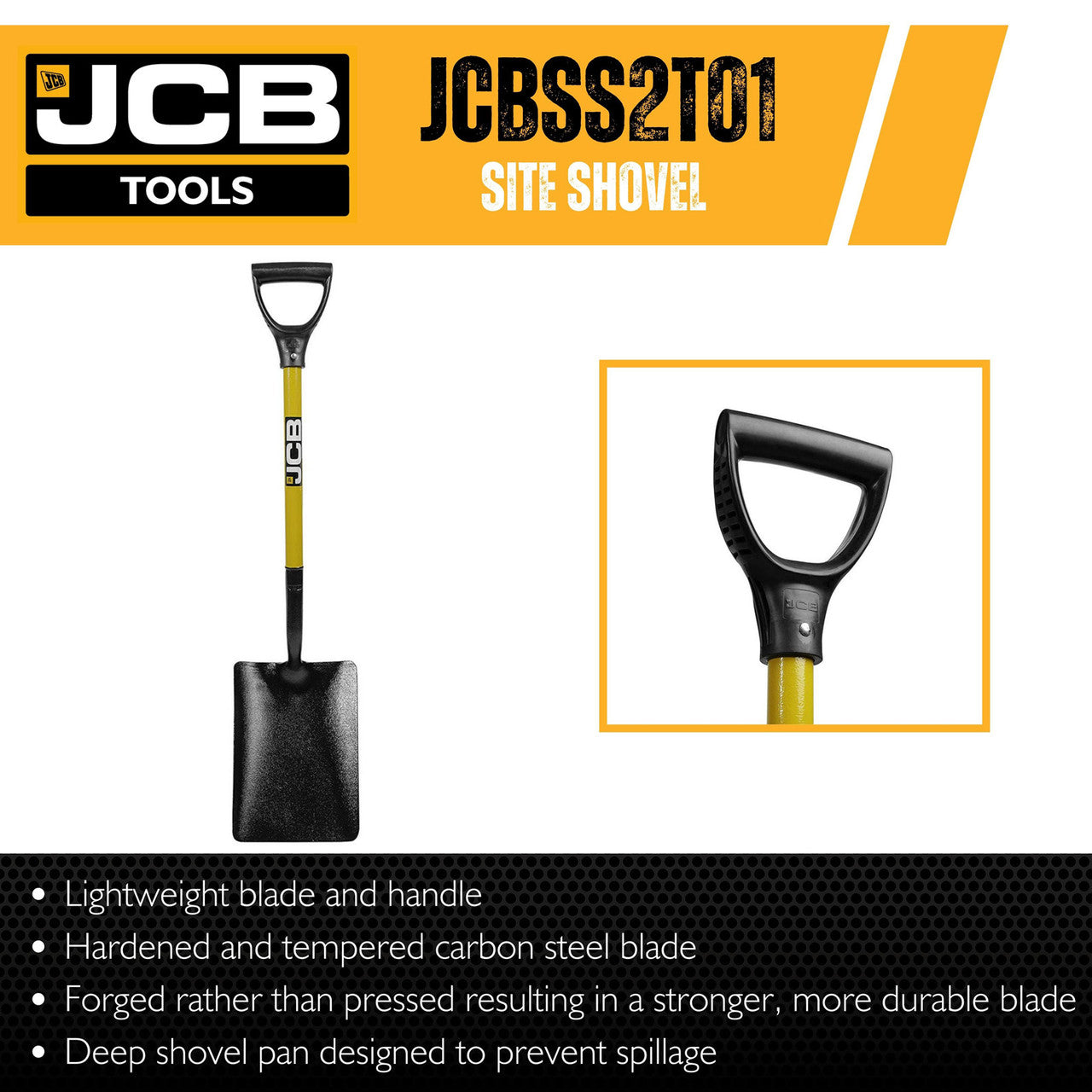 JCB Professional Taper Mouth Site Shovel | JCBSS2T11