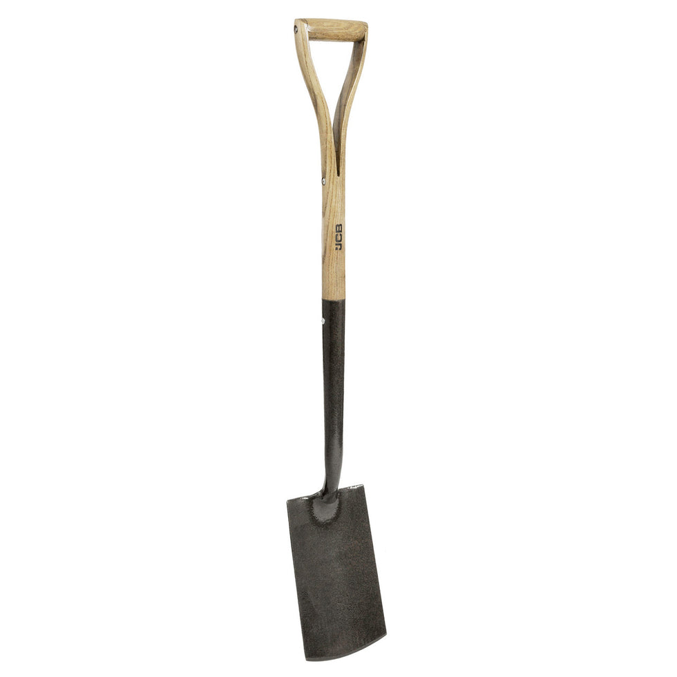 JCB 200 x 100 mm Heritage Border Spade, Heavy-Duty Carbon Steel Blade ...