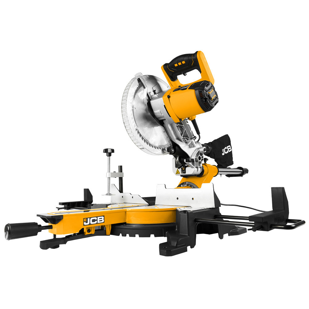 JCB 254mm 10" Electric Sliding Mitre Saw, Corded, 2000W, 230-240V | 21-MS-254SB