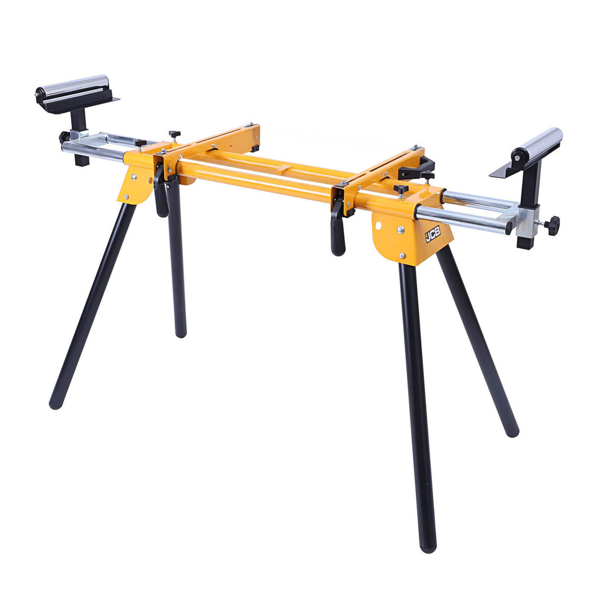 JCB Mitre Saw Stand, 1000-650 x 580 x 810-910mm, 200kg Max Load | 21-MS-ST