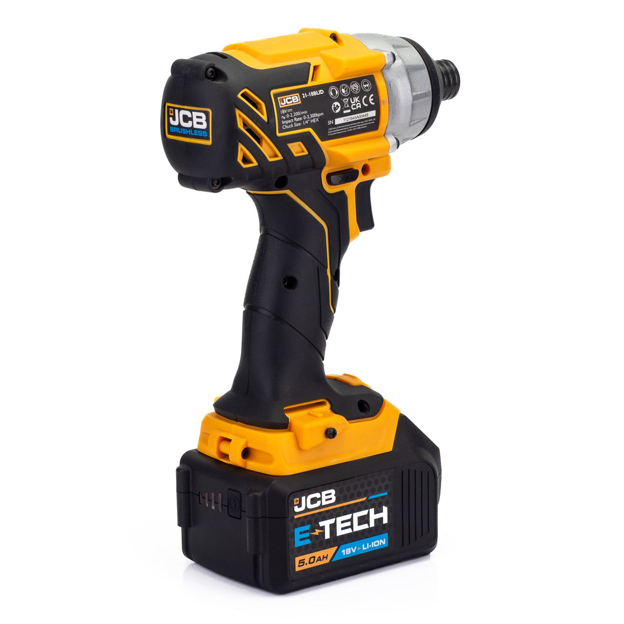 JCB 18V Brushless Impact Twinpack 5.0Ah in W-Boxx 136 | 21-18BL-TPK-5