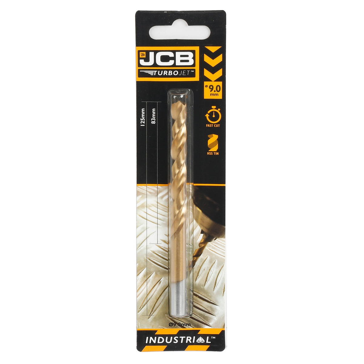 JCB 9 x 125mm 7 Point HSS Drill Bit TurboJet | 5055803318802