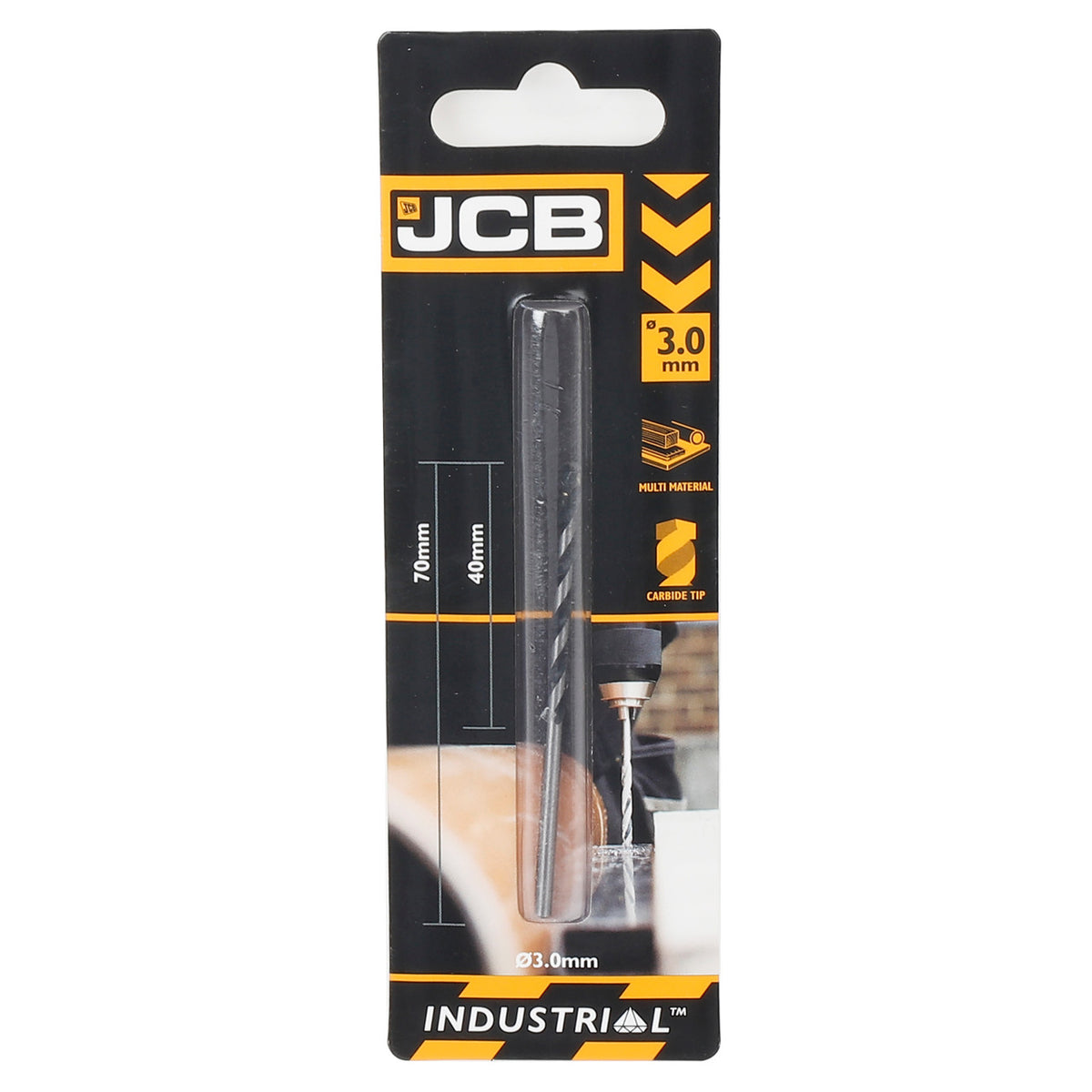 JCB 3 x 70mm Multi Purpose Drill Bit | 5055803310516