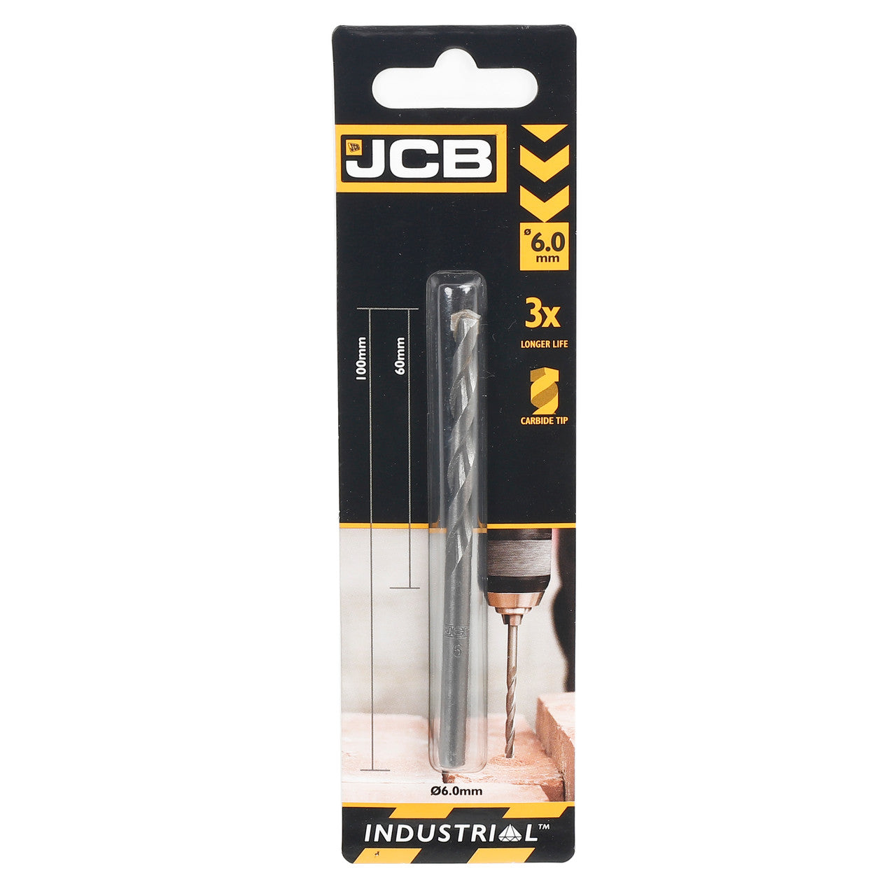 JCB Masonry Drill Bit 6 x 100 mm | 5055803301026