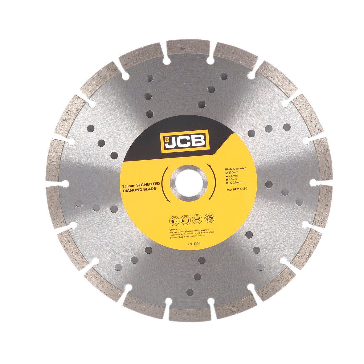 JCB 230mm Segmented General Purpose Blade 22.23mm Bore | 5055803334789