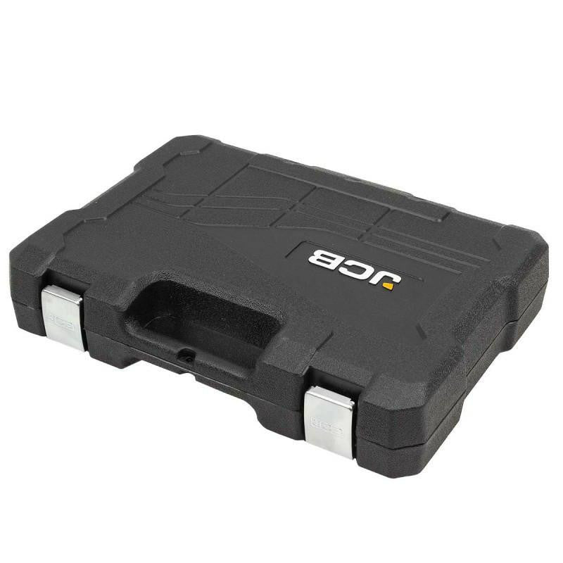 The JCB 108 Piece Socket and Bit Set comes in a compact, lightweight carrying case, providing easy organisation and transport.