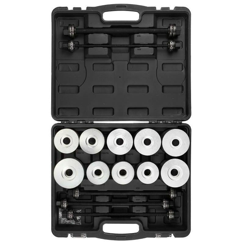 This universal toolkit allows you to easily remove and install bushes, bearings, and silent blocks.