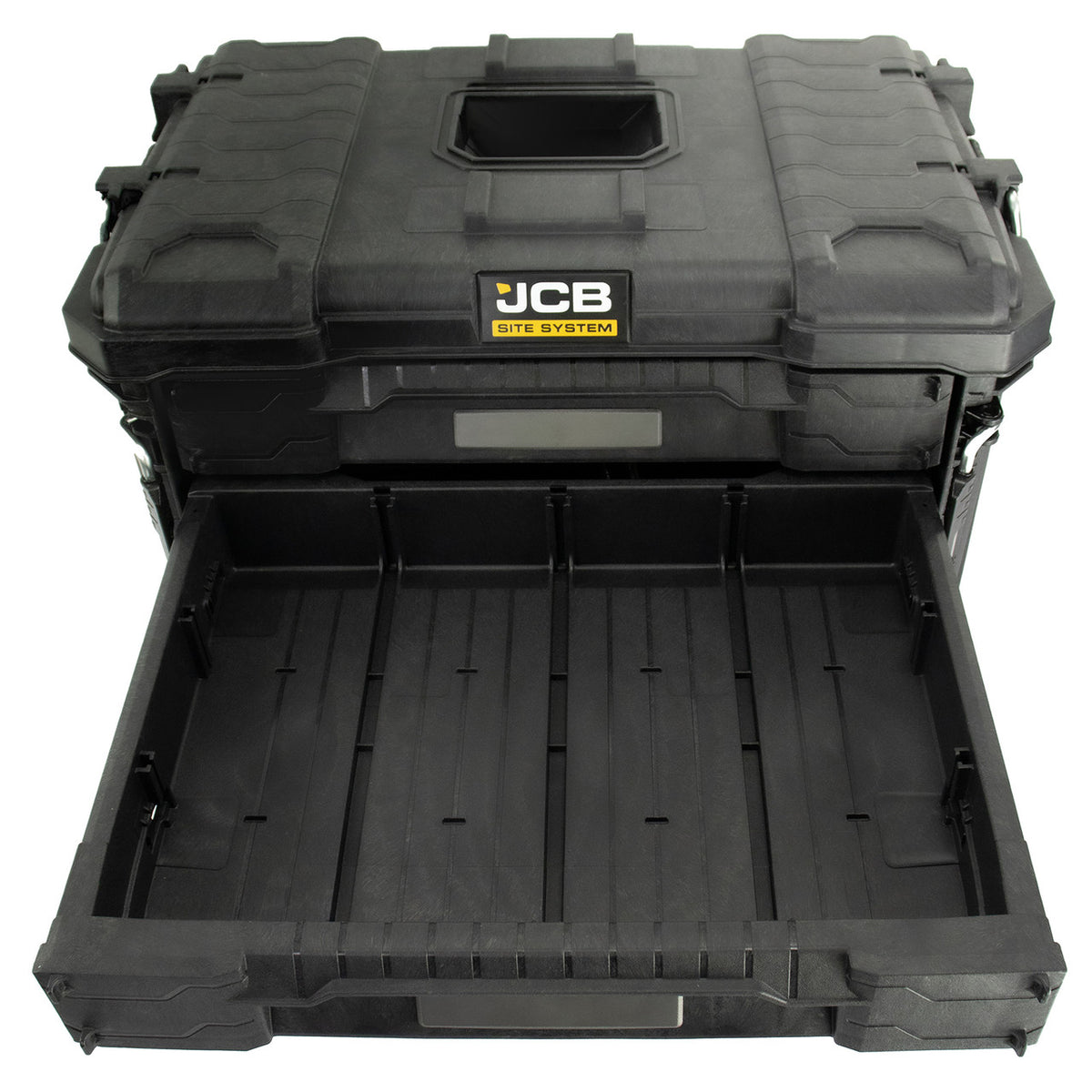 Jcb Box JCB 3 Drawer Site System, 20kg Load, 26.4L Capacity Tool Storage Box ...