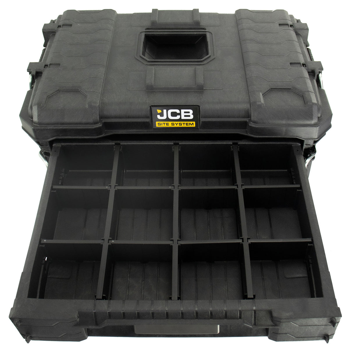 Jcb Box JCB 3 Drawer Site System, 20kg Load, 26.4L Capacity Tool Storage Box ...