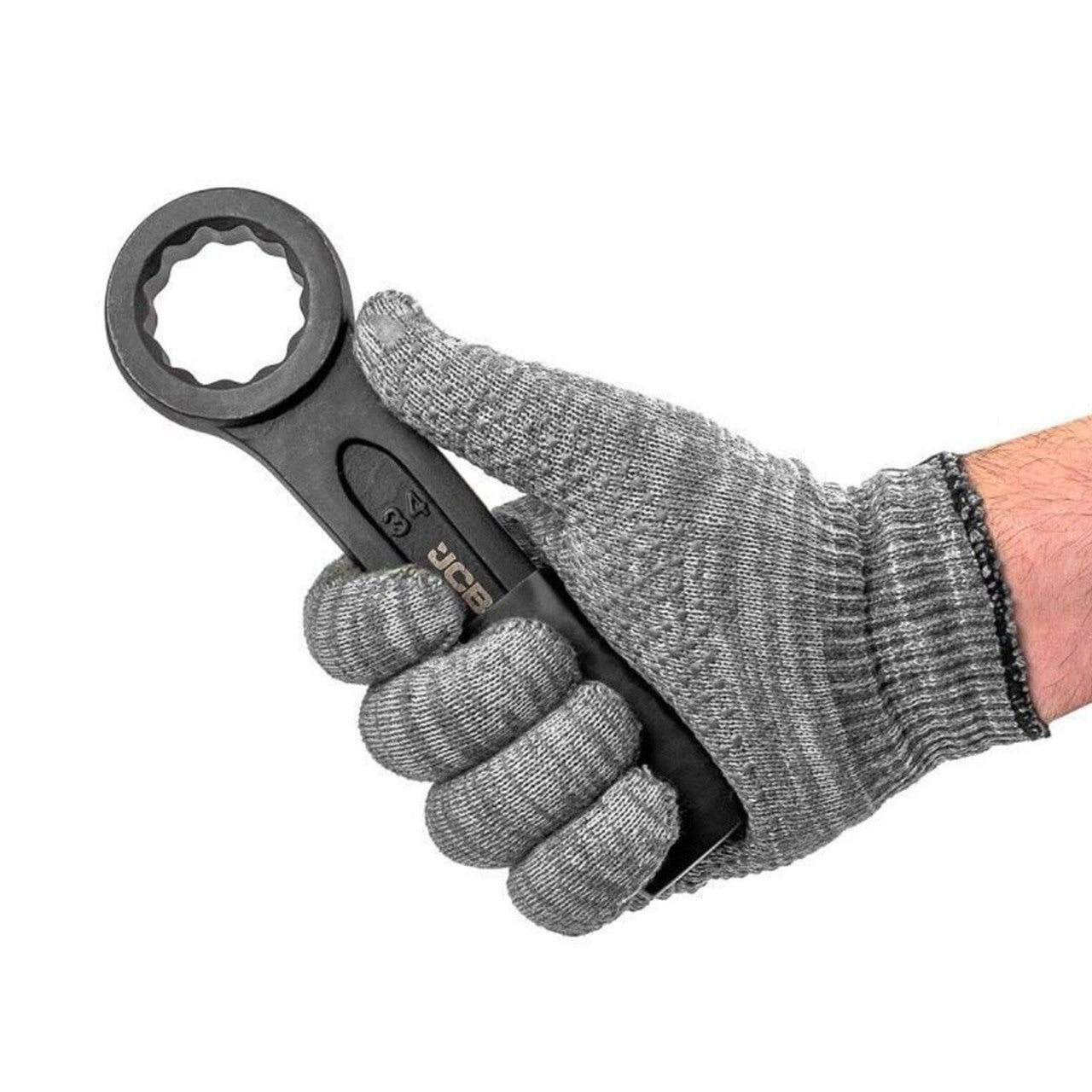 JCB 34mm Single Ring Slogging Spanner, Cr-V Steel | JCB-79334