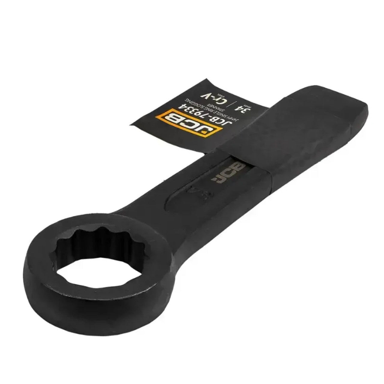 JCB 34mm Single Ring Slogging Spanner, Cr-V Steel | JCB-79334