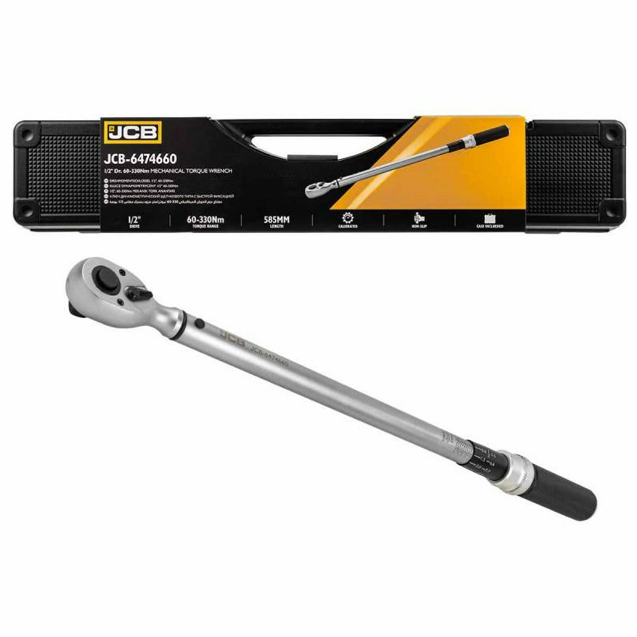 JCB 1/2" Mechanical Torque Wrench, 60–330 Nm | JCB-6474660