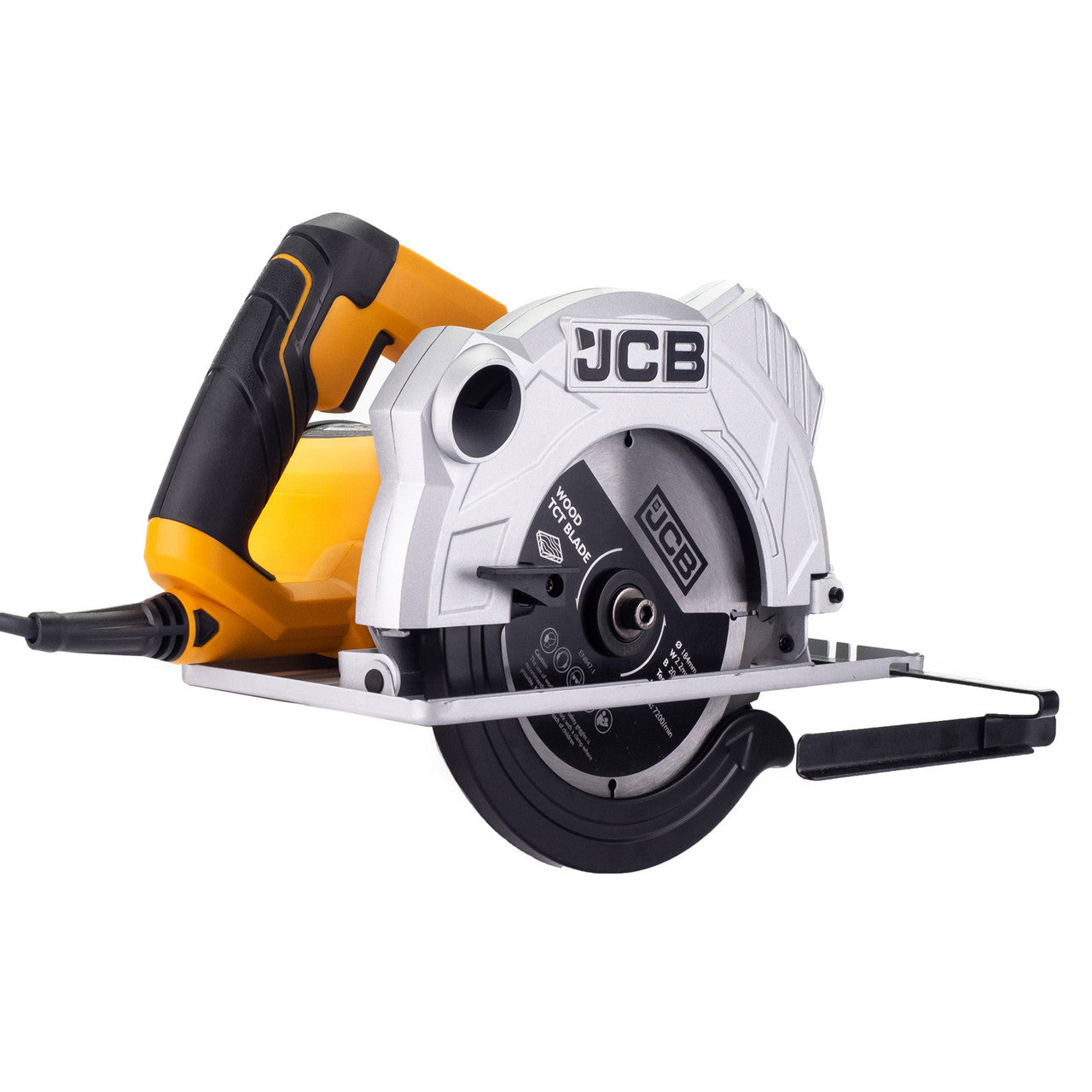 JCB Electric Circular Saw, 184mm Blade Max Cut  65mm, 90-45° Bevel,Corded, 1500W, 230V | 21-CS1500