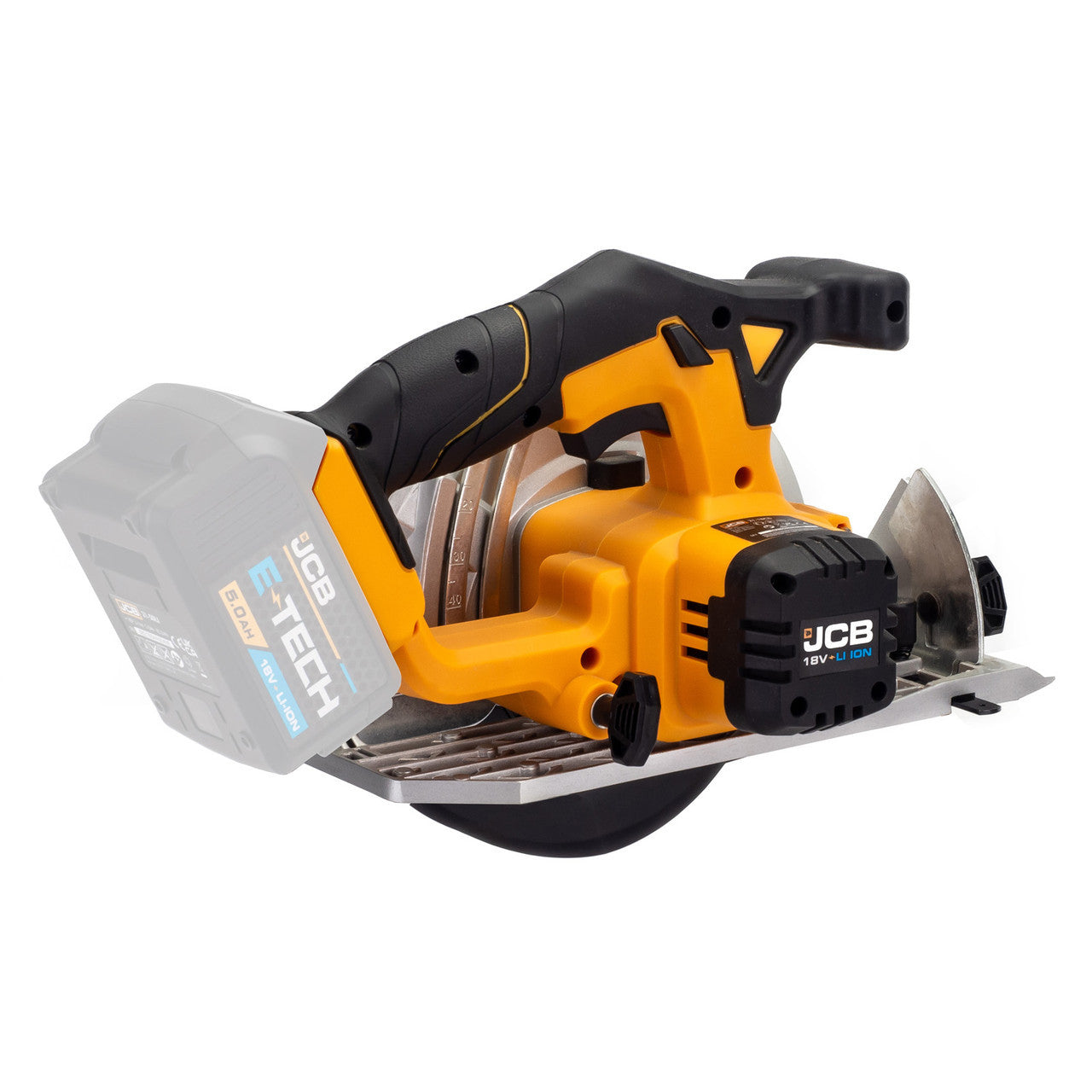 JCB 18V Cordless Circular Saw 165mm 6.5" Li-Ion Battery 2-5.0Ah | 21-18CS-B - Bare Unit