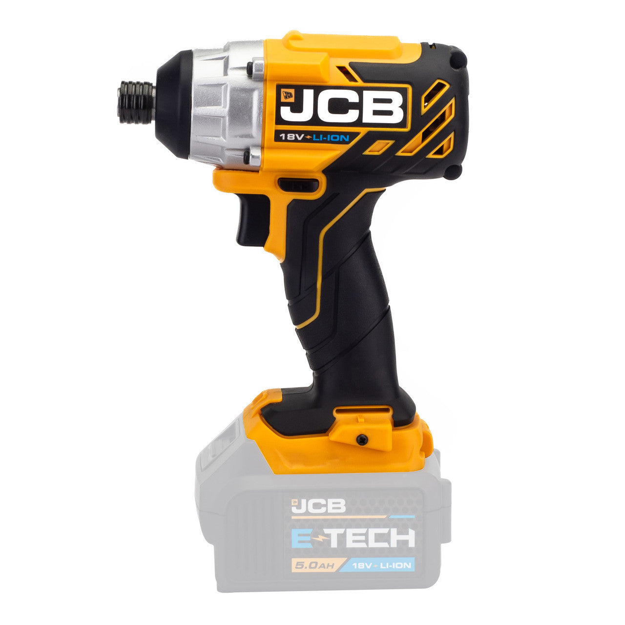 JCB 18V Brushless Impact Driver,180Nm, 2.0Ah-5.0Ah Li-Ion Batteries, 1/4" Hex Quick Release Chuck | 21-18BLID-B - Bare Unit