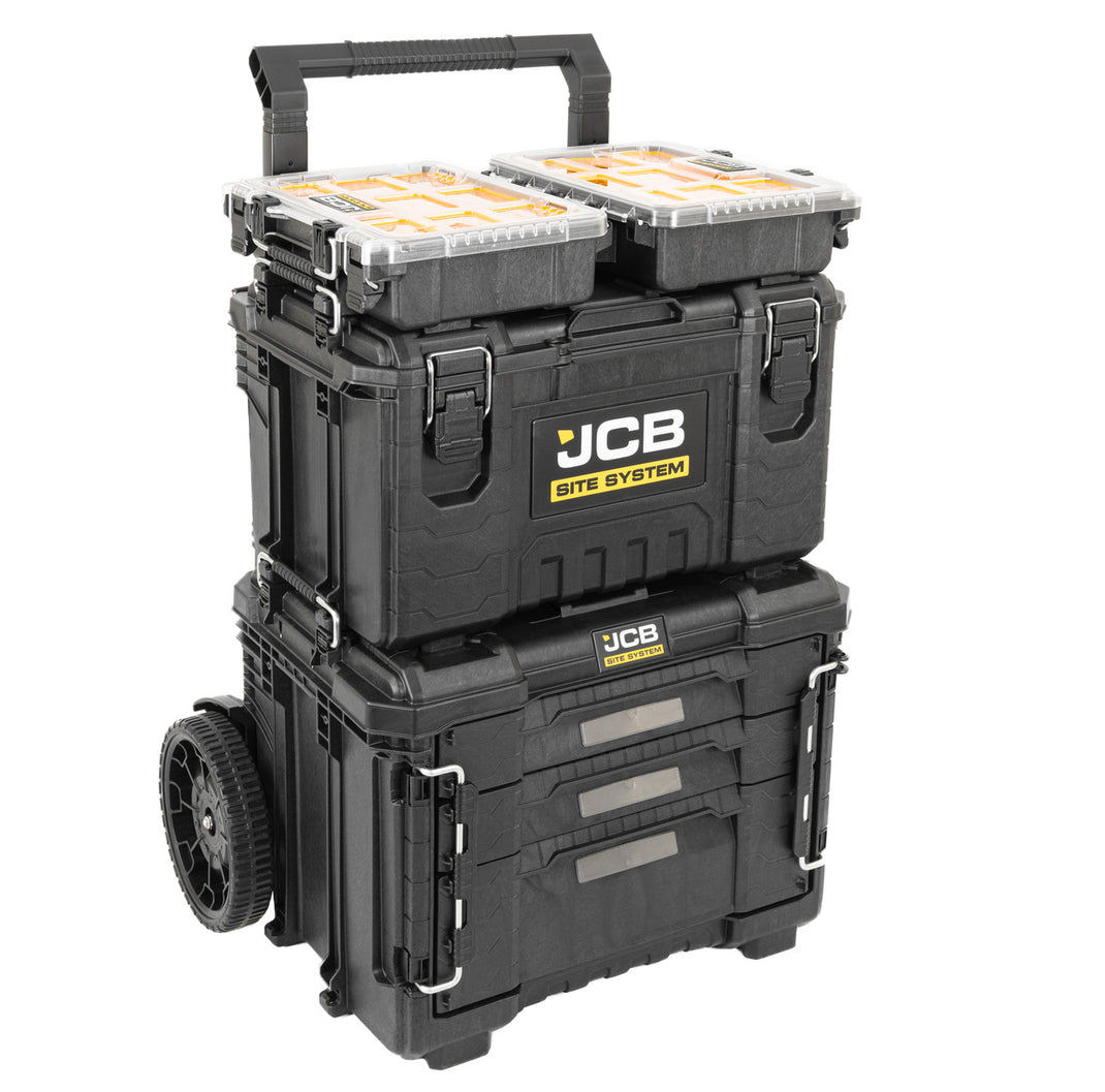 JCB Site System | Modular Tool Storage Boxes for Tradespeople | JCB Tools