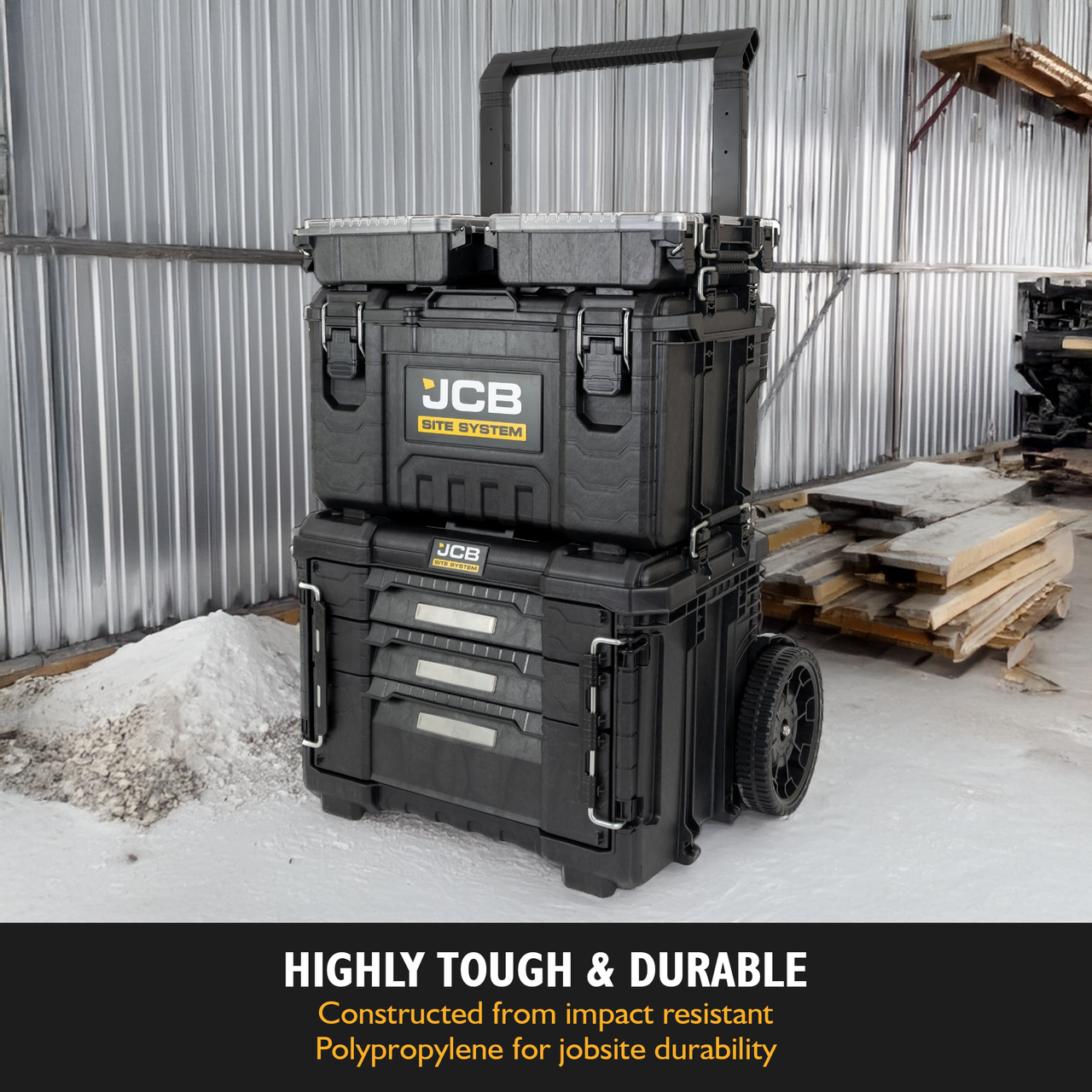 Highly tough and durable - Constructed from impact resistant Polypropylene for jobsite durability  