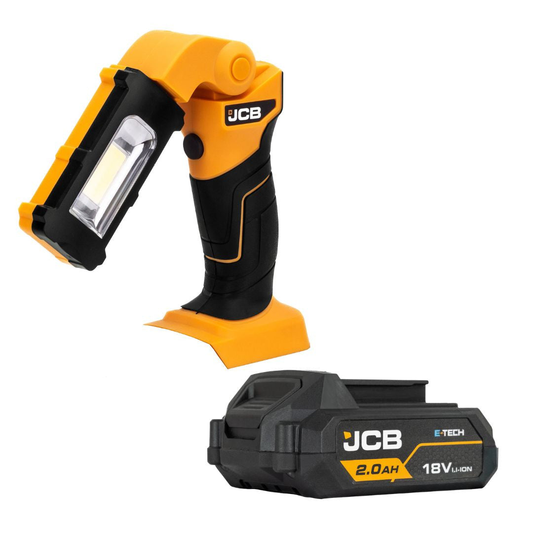 JCB 18V 220lm LED Inspection Light + JCB Pro 2.0Ah Lithium-ion Battery