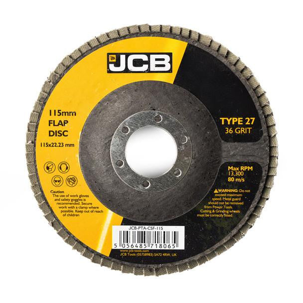 from cat st　10冊 JCB Metal 36 Grit Flap Discs 115mm (4 1/2'') x 22.23mm, 10 Pack