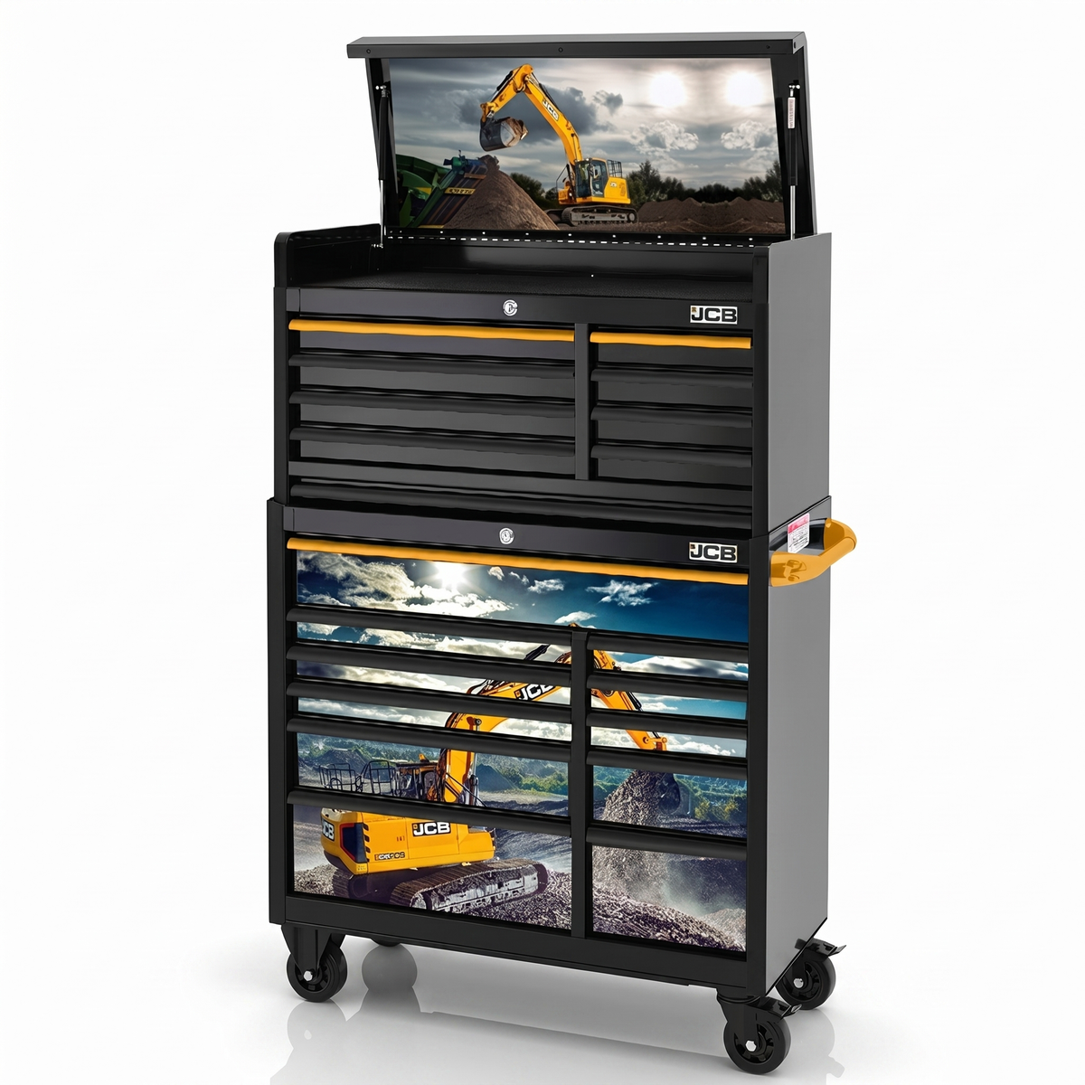 42 Roller Cabinet Top Tool Chest Stack Excavator Wrap JCBEXCSTACK