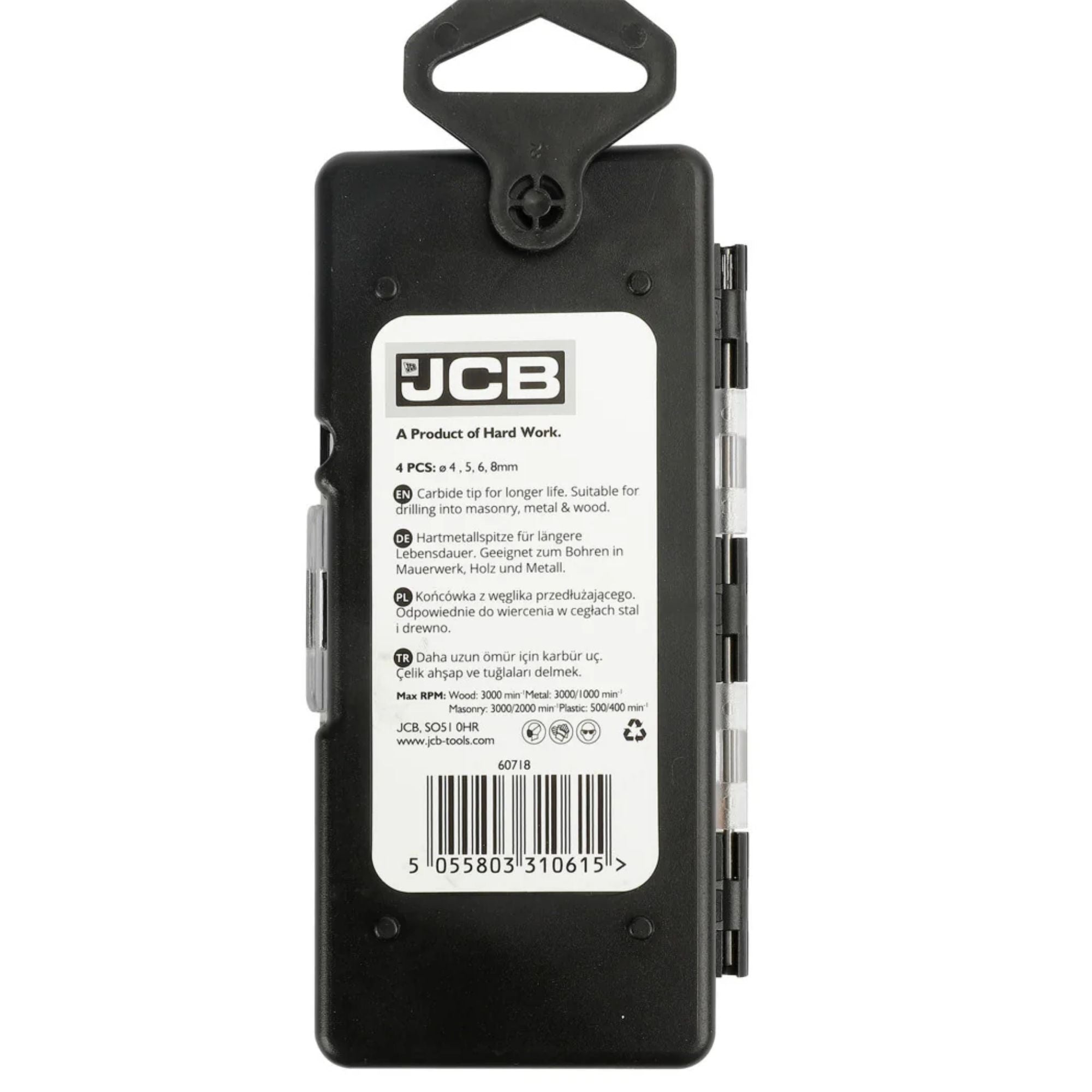 JCB Builder Masonry & Multi-Purpose Drill Bit Kit