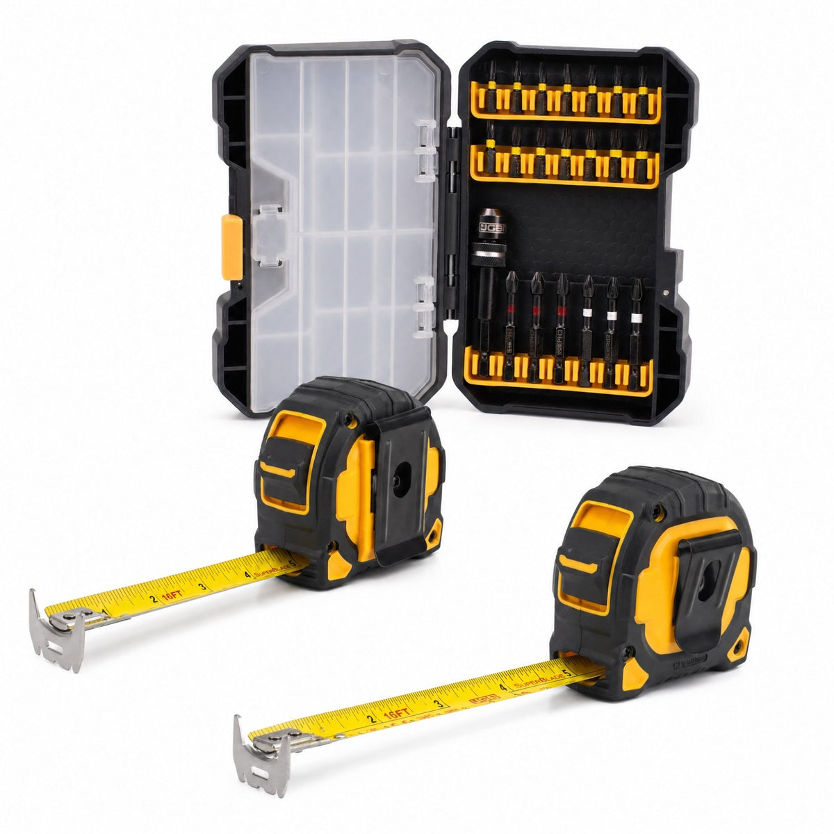 JCB DIY Impact Bit & Tape Measure Kit