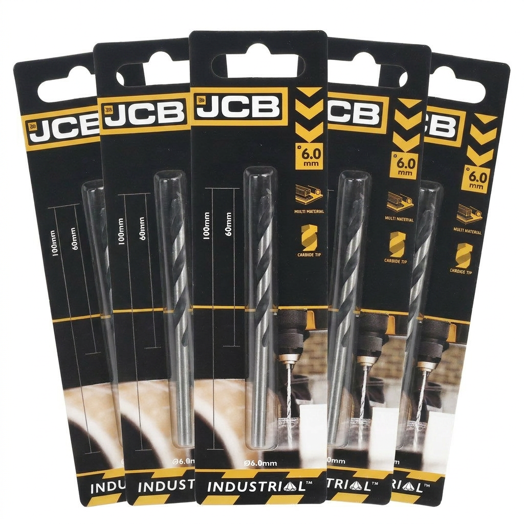 JCB 6 x 100mm Multi Purpose Drill (5 Pack) | 5055803310554-X5