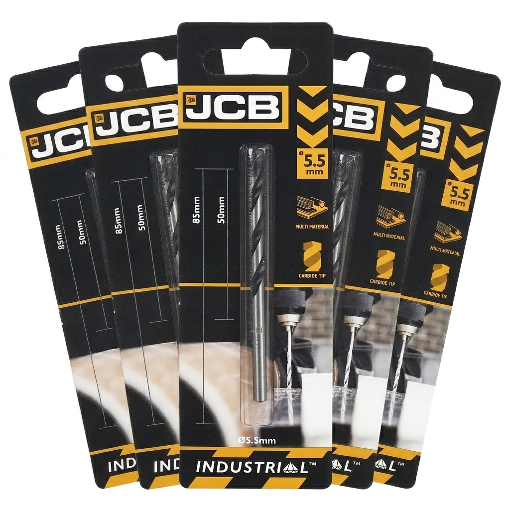 JCB 5.5 x 85mm Multi Purpose Drill Bit (5 Pack) | 5055803310547-X5