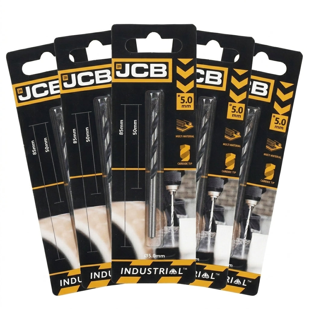 JCB 5 x 85 mm Multi Purpose Drill Bit (5 Pack) | 5055803310530-X5