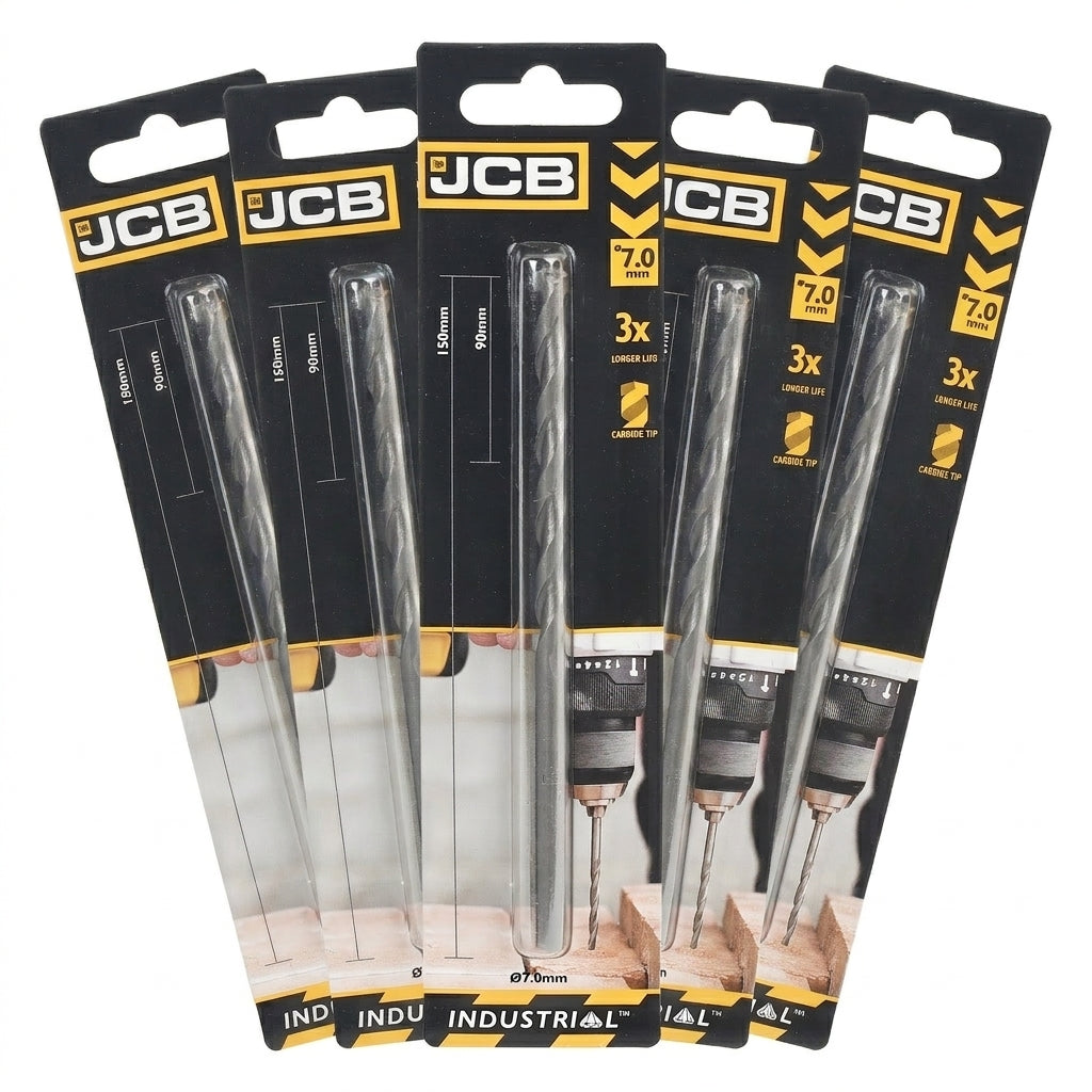 JCB 7 x 150mm Masonry Drill (5 Pack) | 5055803301064-X5