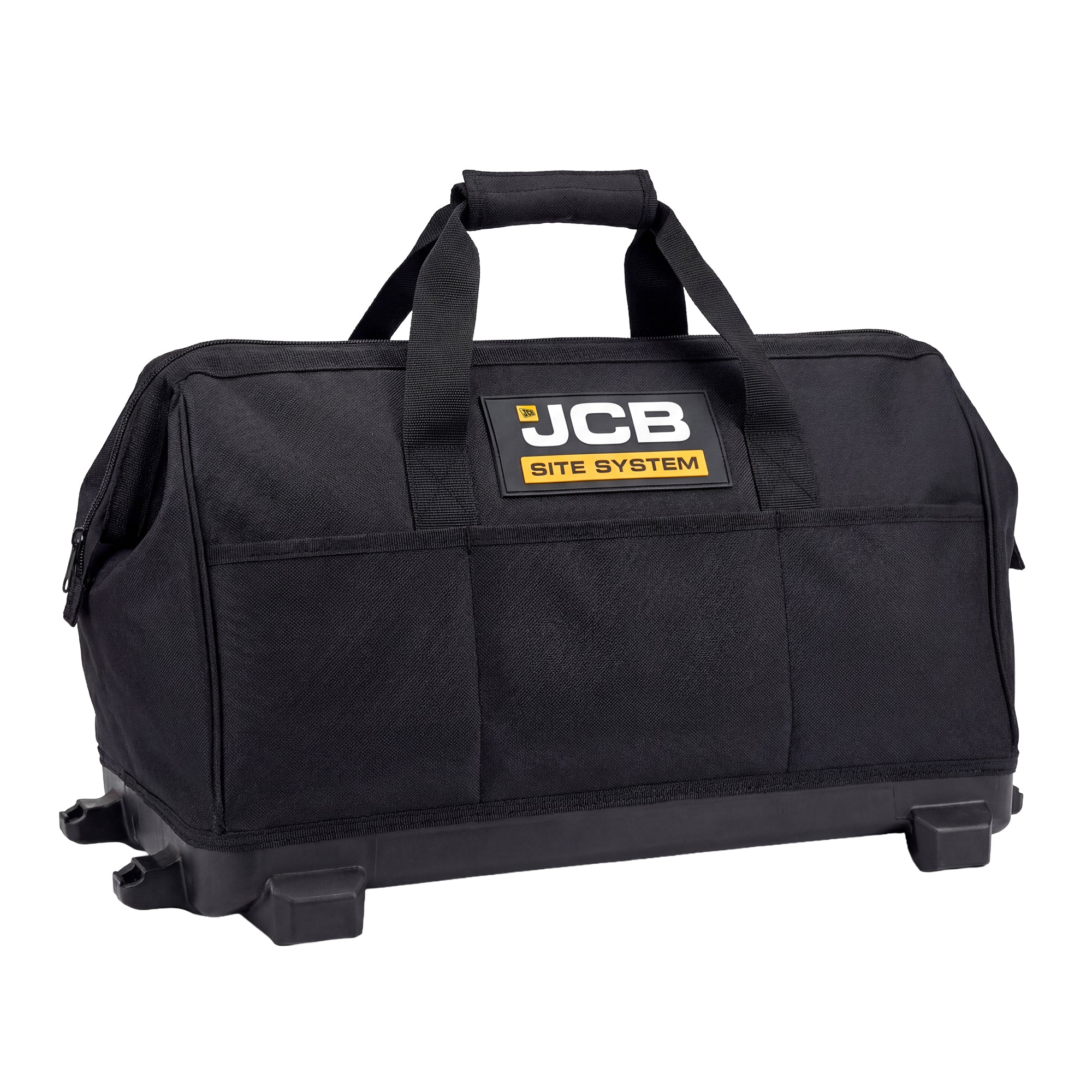 JCB Pro 18V 5-Piece Pro Kit, Combi Drill (160Nm), Impact Driver (230Nm), Circular Saw (185mm), Angle Grinder (115mm), Jigsaw, 2x2Ah & 2x5Ah Batteries, Dual 4.5A Fast Charger & Soft Tool Bag | JCB-18PKIT-8