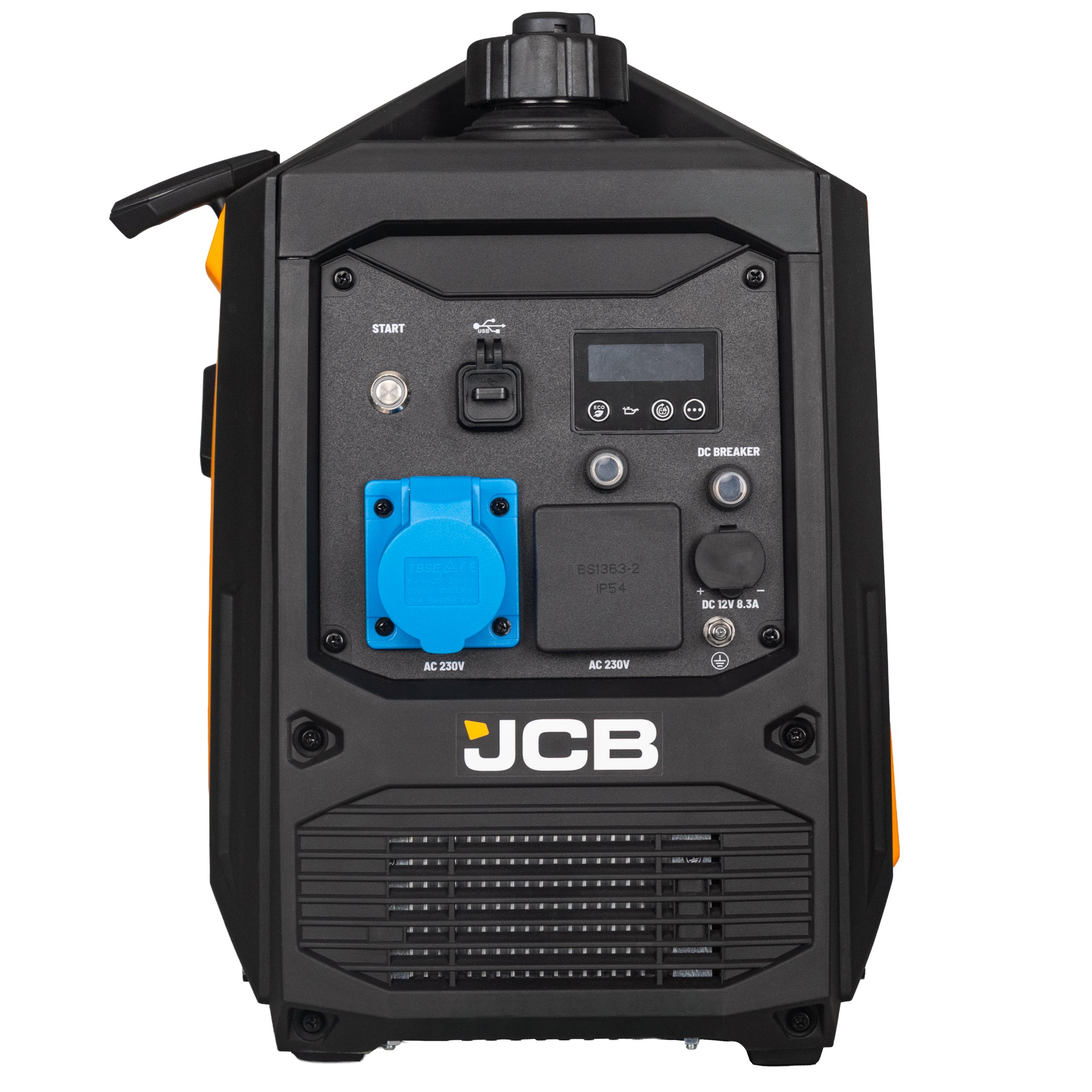 JCB, 3.4kW Inverter Generator, Pure Sine Wave, Electric Start | JCB-IG3500E
