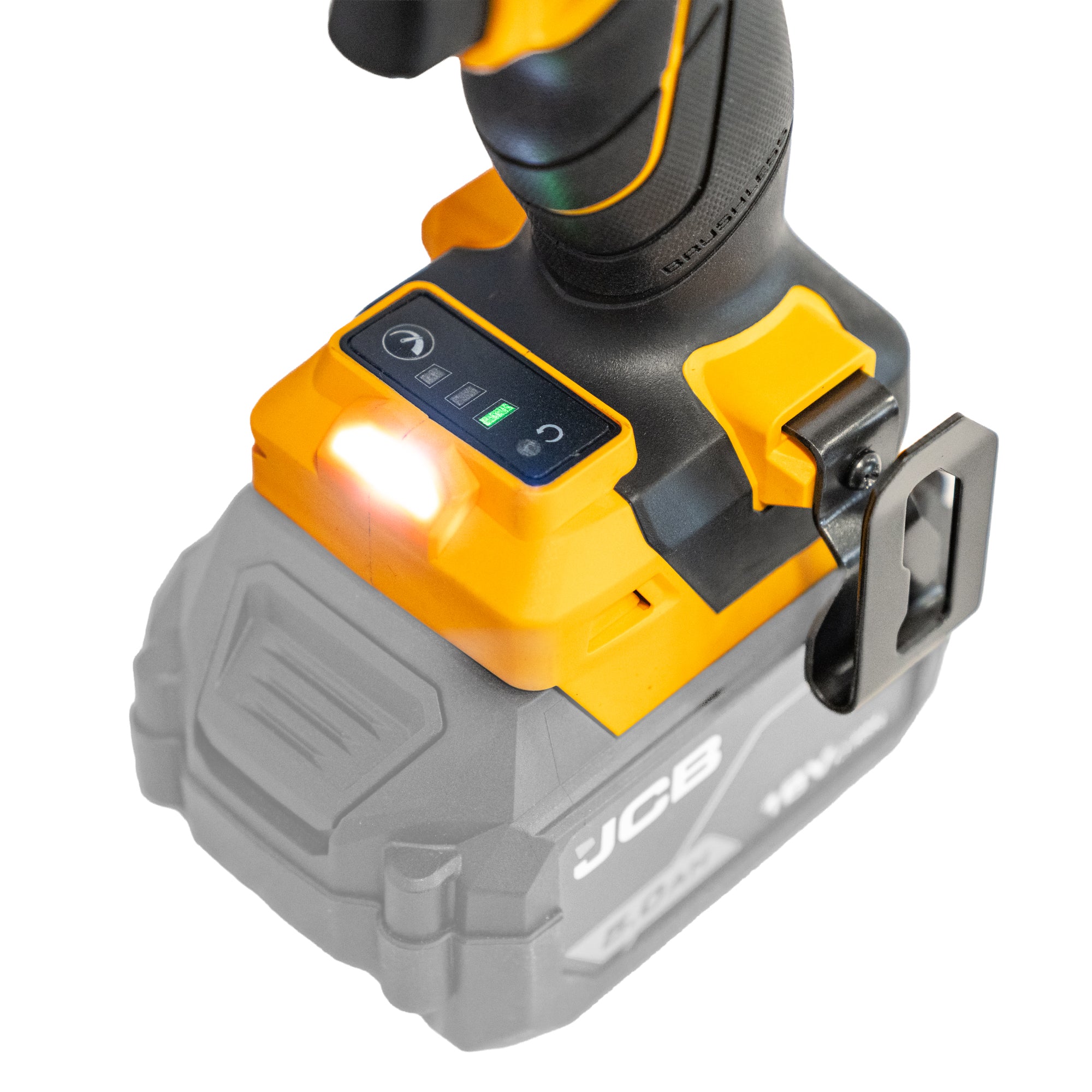 JCB Pro 2,000Nm 3/4" Impact Wrench, Brushless, 1,800Nm Fastening Torque | JCB-18PIW-2000