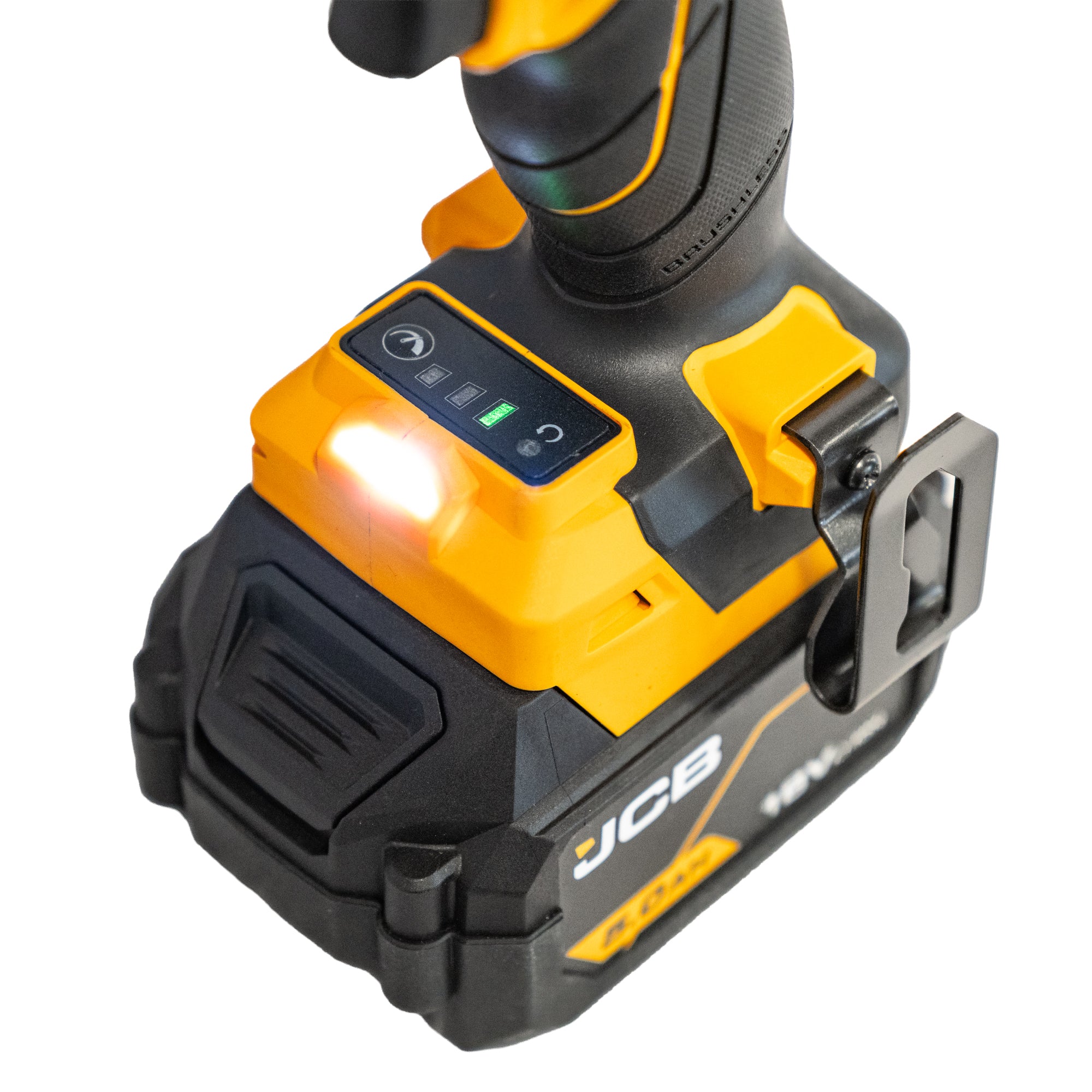 JCB Pro 2,000Nm 3/4" Impact Wrench, Brushless, 1,800Nm Fastening Torque | JCB-18PIW-2000