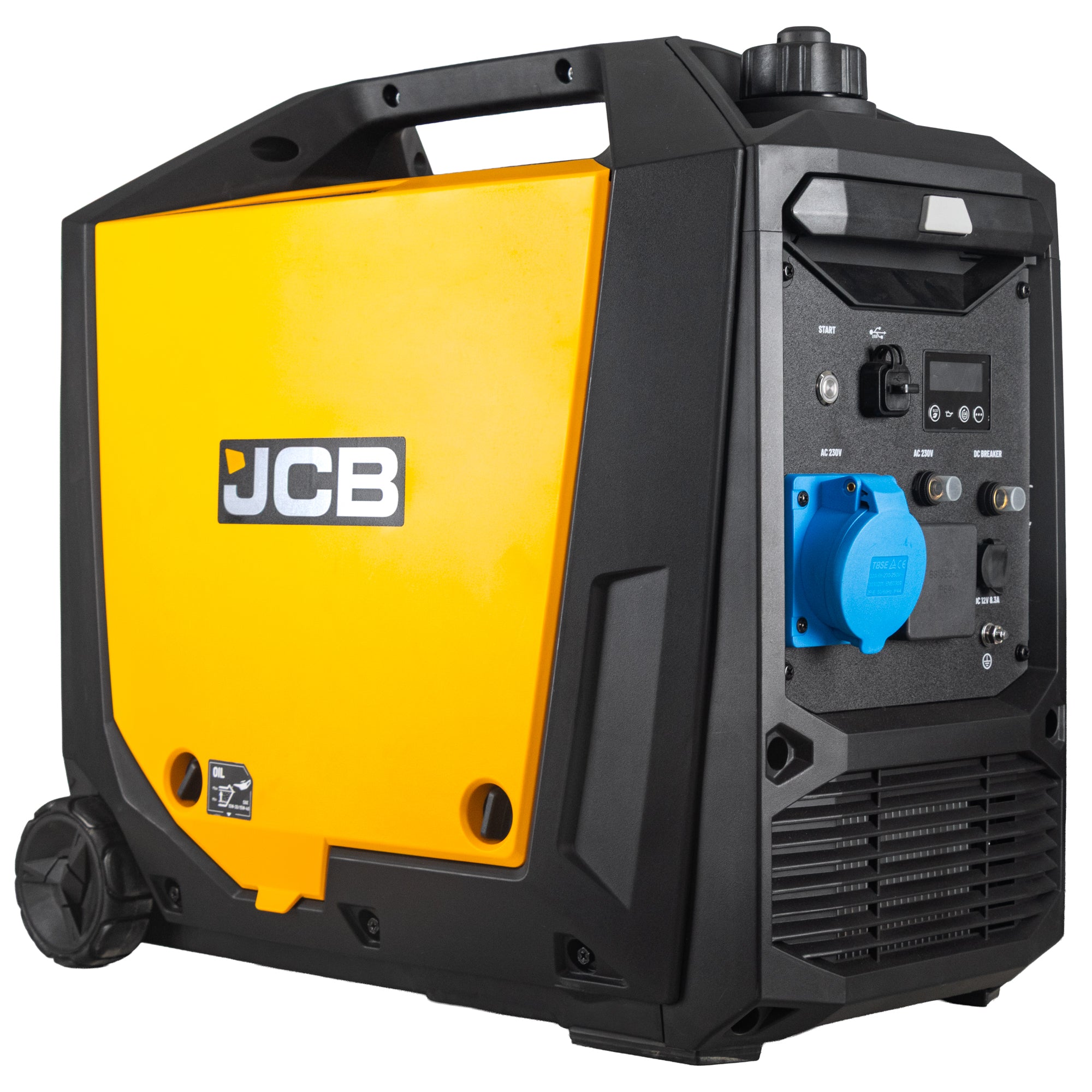 JCB, 4.2kW Inverter Generator, Electric Start, Wheels | JCB-IG4200E