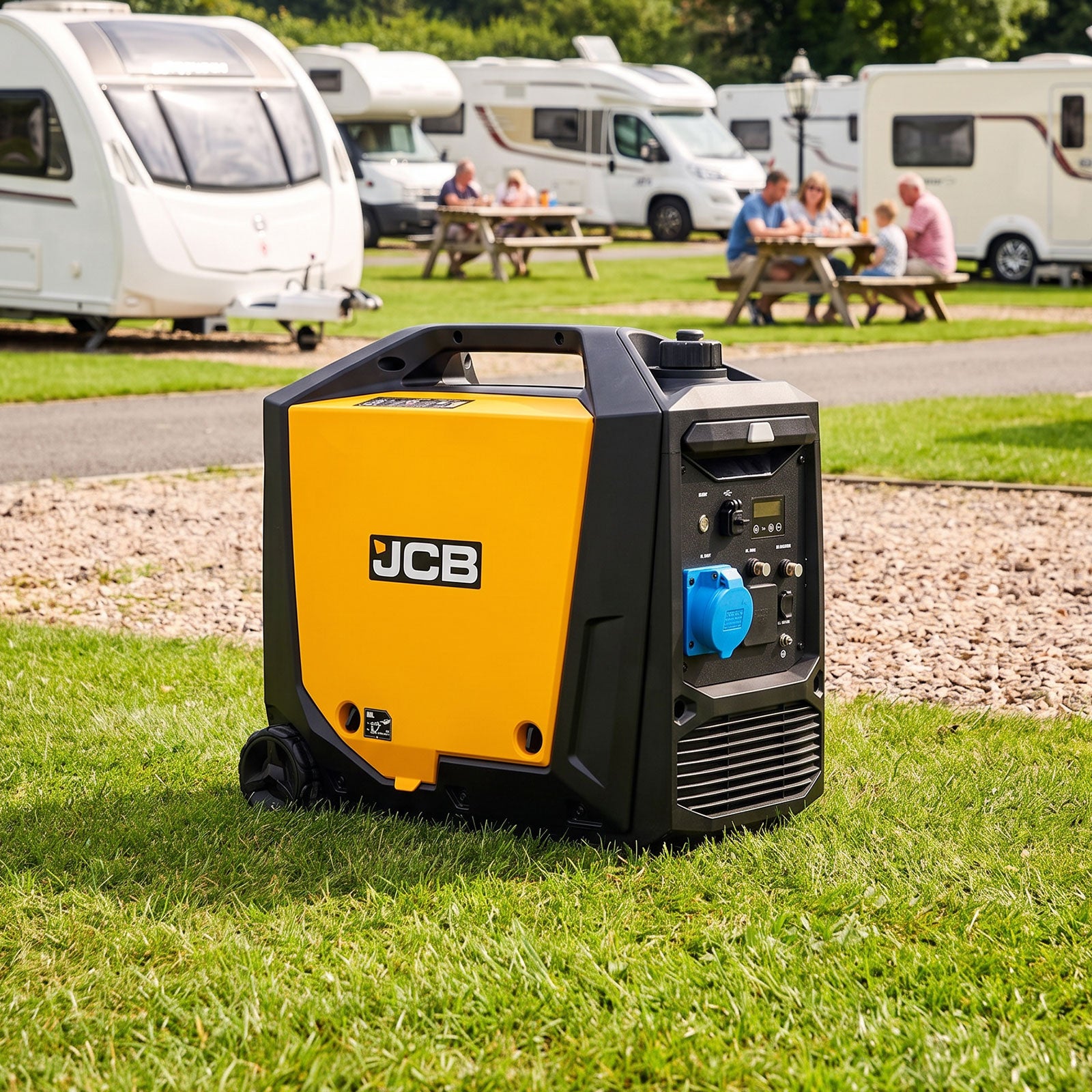 JCB, 4.2kW Inverter Generator, Electric Start, Wheels | JCB-IG4200E