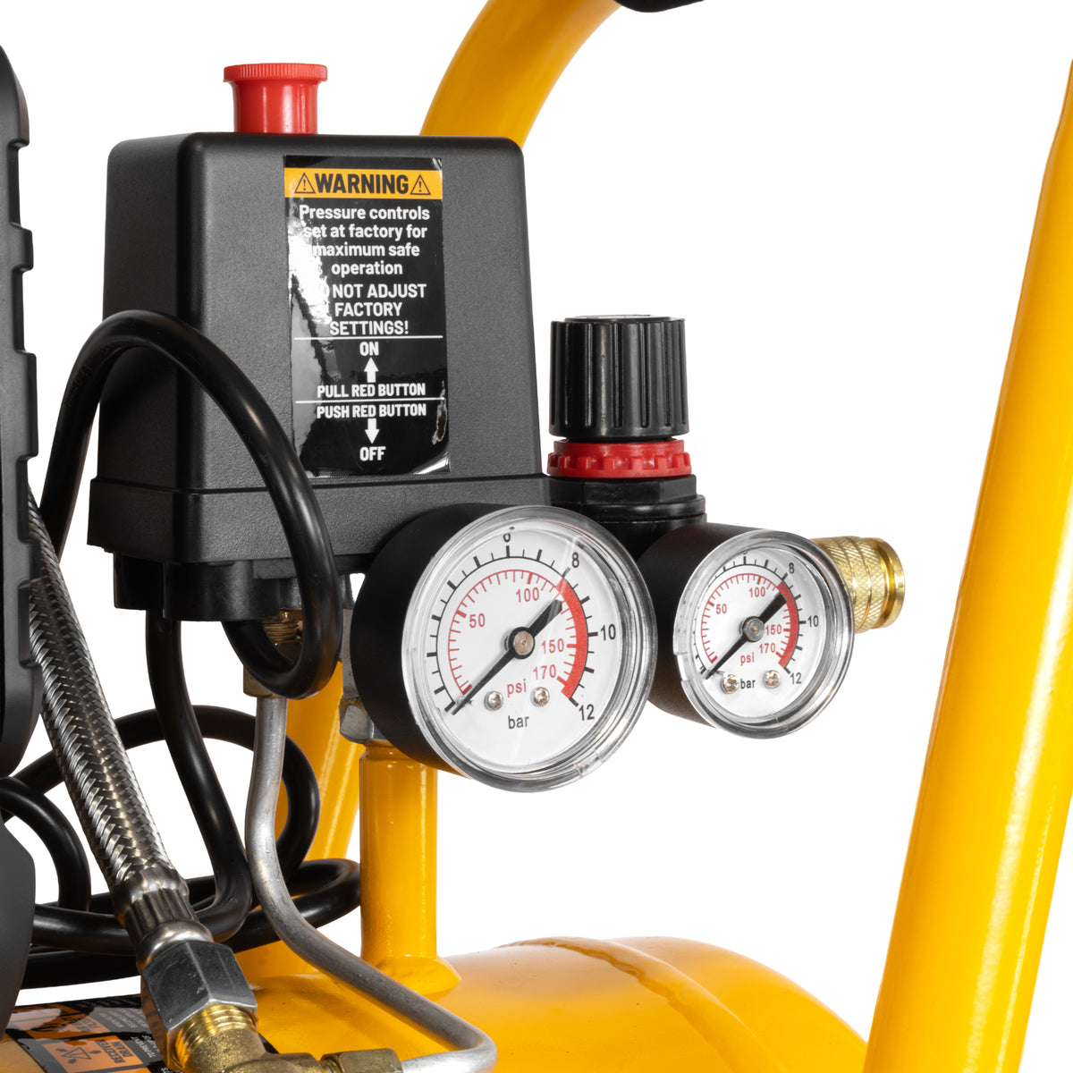 JCB Silent Pro 24L Oil-Free Air Compressor, 8 Bar & 131L/min Displacement | JCB-OFAC-24H