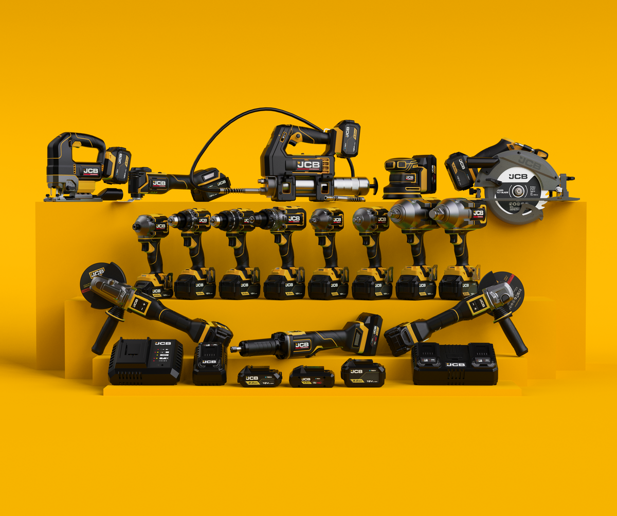 The JCB Professional 18V cordless range